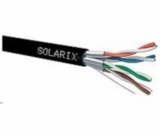 Instalační kabel Solarix STP, Cat6A, drát, PE, cívka 500m...