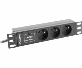 LANBERG 10 RACK POWER STRIP (1U 16A 3X 230V PL)