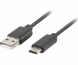 Lanberg USB-C - USB A kábel 0,5 m čierny (CA-USBO-10CU-00...