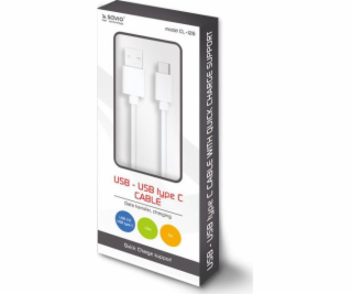 Savio USB - typ USB C cable 5A 1m CL-126 White