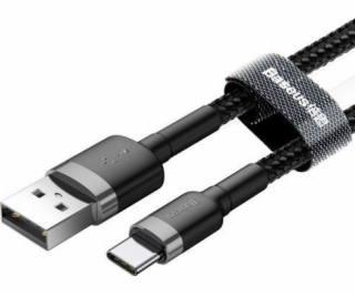 Kábel BASEUS USB TypeA M, USB TypeC M, 1m čierny CATKLF-BG1