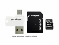 GOODRAM microSDHC karta 32GB M1A4 All-in-one (R:100/W:10 MB/s), UHS-I Class 10, U1 + Adapter + OTG card reader/čtečka