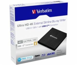 VERBATIM externí mechanika Ultra HD 4K Blu-ray External S...