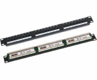  Patchpanel UTP kat.6 19 cali 1U 24xRJ45 LSA