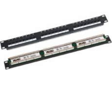  Patchpanel UTP kat.6 19 cali 1U 24xRJ45 LSA