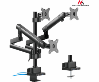 Stolový držiak na 3 monitory Maclean 17 - 27 (MC-811)