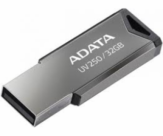 ADATA Flash Disk 32GB UV250, USB 2.0 Dash Drive, stříbrná