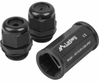 Lanberg AD-RJ45-OS6-IP67 kábel rodového kanála RJ-45 Black