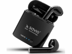 Savio TWS-02 Wireless Bluetooth Earphones Black