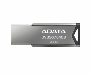 Flashdisk Adata UV350 64GB, USB 3.1, silver, potisk