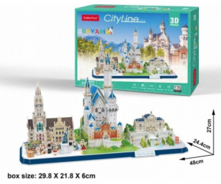 Cubicfun Puzzle 3D City Line Bavorsko