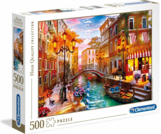 Puzzle 500 elementów High Quality - Zachód słońca nad Wen...