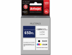 Activejet AH-650RX ink (replacement for HP 650 CZ102AE; Premium; 1 x 20 ml 1 x 21 ml; black color)