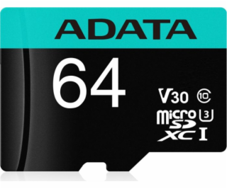 ADATA MicroSDXC karta 64GB XPG UHS-I U3 (R:95/W:90 MB/s) ...