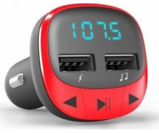 Energy Sistem Car Transmitter FM Red