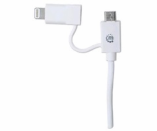 MANHATTAN i-Lynk Charge/Sync Cable, USB A to micro-USB an...