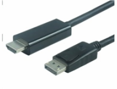 PREMIUMCORD Kabel DisplayPort 1.2 na HDMI 2.0, pro rozlišení 4Kx2K@60Hz, 2m