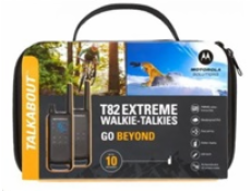 Motorola vysílačka TLKR T82 Extreme (2 ks, dosah až 10 km), IPx4, černo/žlutá