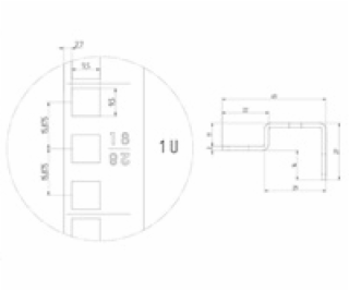 Lišta Triton Vertikální 22U