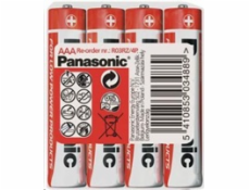 PANASONIC Zinkouhlíkové baterie Red Zinc R03RZ/4P AAA 1,5V (shrink 4ks)