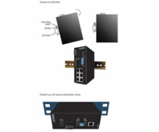 Planet switch IGS-801M, 8X 1000BASE-T, DIN, IP30, -10 AŽ ...