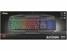 TRUST klávesnice GXT 830-RW Avonn Gaming Keyboard US