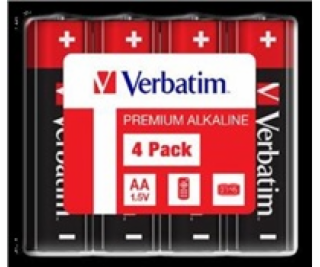 VERBATIM Alkalické baterie AA, 4 Pack - Shrink