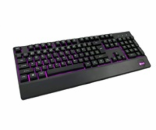 C-TECH Klávesnice KB-104BK, USB, 3 barvy podsvícení, čern...