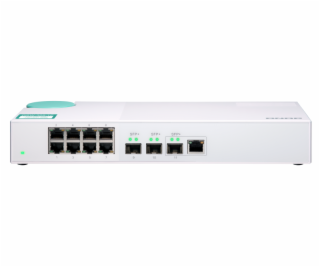 QNAP QSW-308-1C Eight 1GbE NBASE-T ports, Three 10GbE SFP...