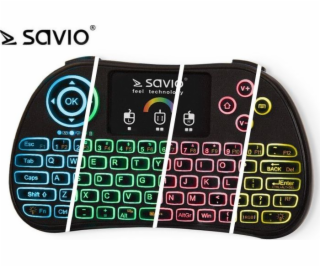 Savio KW-03 bezdrôtová čierna americká klávesnica (KW-03)