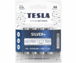 Tesla AA SILVER+ alkalická, 4 ks, ND