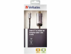 VERBATIM 49144 USB-C™ to HDMI 4K Adapter with 1.5m cable