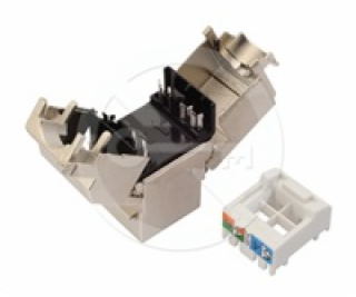 Solarix Samořezný keystone CAT6 STP RJ45 SXKJ-6-STP-BK-SA