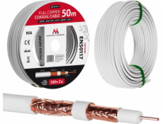 Cable coaxial Maclean MCTV-472 (100m ; white color)