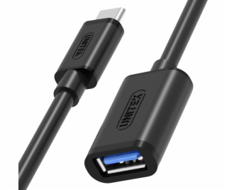 Kábel USB Unitek TYP-C TO USB AF 0,15 m (Y-C476BK)