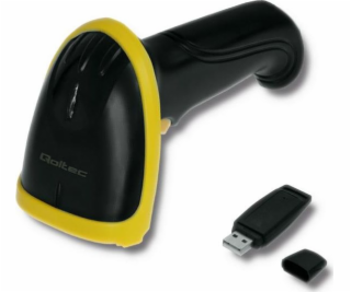 Qoltec 50862 Wireless Laser Barcode Scanner 1D | 2.4GHz