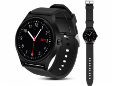 NanoRS RS100 Smartwatch Black  32Mb RAM and ROM Memory  Bluetooth  Heart Rate  Pedometer  Sleep Monitoring  Alarm  Free App.