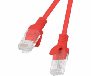 PATCHCORD KAT.5E 0.5M CZERWONY FLUKE PASSED LANBERG 10-PACK