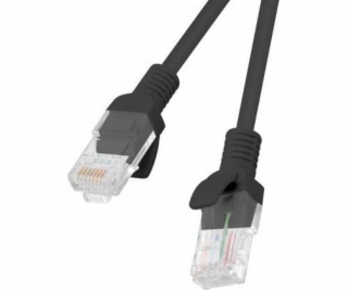 PATCHCORD KAT.5E 0.5M CZARNY FLUKE PASSED LANBERG 10-PACK