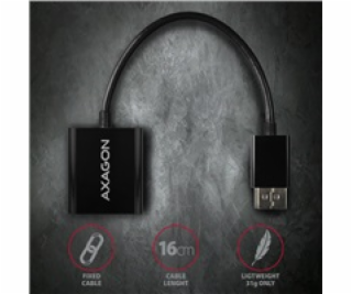 AXAGON RVD-VGN, DisplayPort -> VGA redukce / adaptér, Ful...