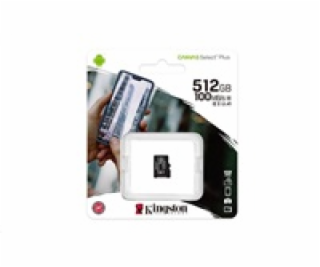 KINGSTON 512GB microSDHC CANVAS Plus Memory Card 100MB/85...