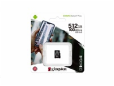 KINGSTON 512GB microSDHC CANVAS Plus Memory Card 100MB/85MBs- UHS-I class 10 Gen 3 - bez adaptéru