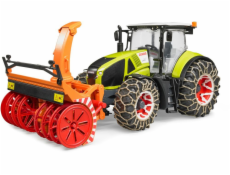 Claas Axion 950 mit Schneeketten und Schneefräse, Modellfahrzeug