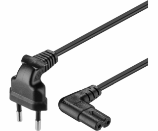 PREMIUMCORD Kabel síťový 230V k magnetofonu se zahnutými ...