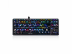 Modecom VOLCANO LANPARTY 2 PLUS RGB drátová mechanická herní klávesnice (GATERON Blue), LED podsvícení, USB, US layout