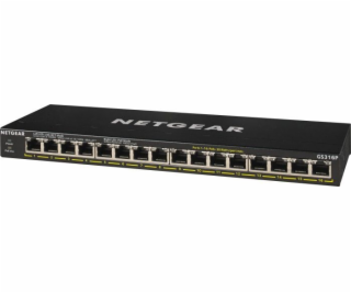 NETGEAR 16PT GE UNMANAGED SWCH W/POE/POE+