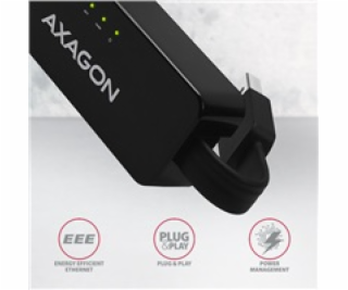 AXAGON ADE-XR, USB2.0 - externí Fast Ethernet adaptér, au...