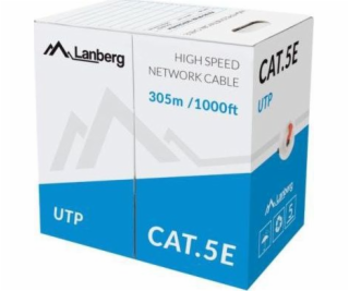 LANBERG CABLE UTP KAT.5E 305M WIRE CCA RED