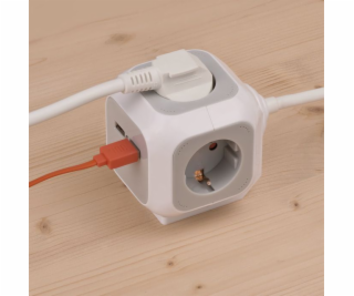 Brennenstuhl USB-Charger 4-fold Socket Cube