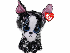 Maskotka TY Boos Flippables 24 cm Portia, cekinowy terrier